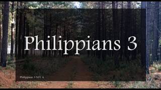A reading of Philippians 3 from the New International Version
