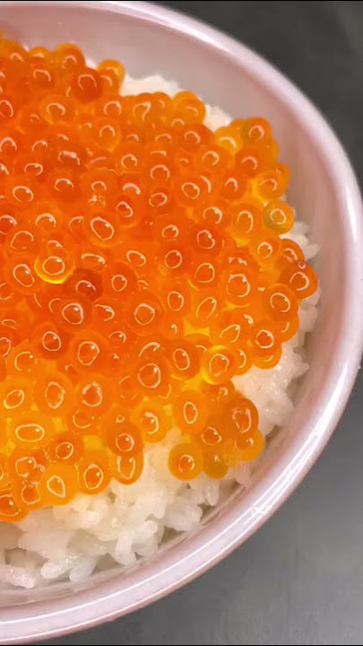 Salmon Eggs Over Rice - いくら丼 #shorts