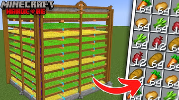 I Built the BEST Auto Farms in Minecraft Hardcore!