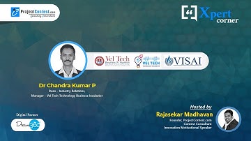 VISAI 2021 I Project Competition by TBI@VelTech I Xpert Corner with Dr.P.Chandra Kumar