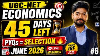 UGC-NET Economics PYQ Series 6🔥 | 45 Days Left for June 2026 | JRF Target