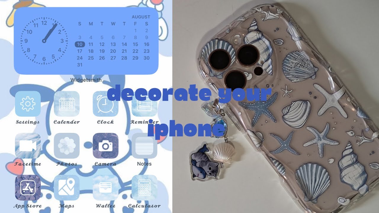 How to Decorate Your IPhone Icons to Make Them Cute (FOR FREE) - YouTube