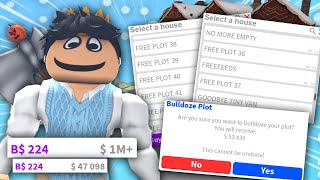 DESTROYING my BLOXBURG PLOTS...