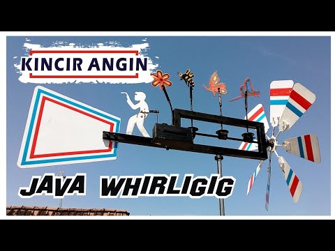 kitiran / kincir angin / whirligig ( windmill ) dari besi bekas.DIY