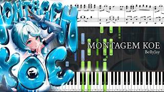 【ピアノ楽譜】MONTAGEM KOE / BellyJay【ソロ中〜上級】声を上げ