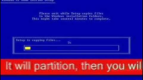 Windows installation