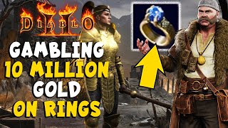 Gambling 10 Million Gold on Rings + Giveaways in Diablo 2 Resurrected / D2R