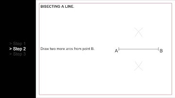 Bisecting a line into two equal parts