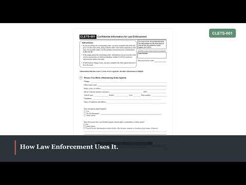 How to Fill Out Form CLETS-001 in California (2026) | Confidential CLETS Information