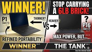 ThinkPad P1 (Gen 5) vs P16 (Gen 2): Can the Slim King Beat the Tank?