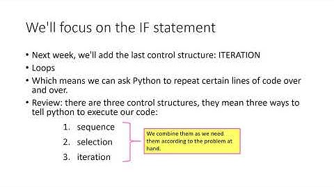 if Statements and Random Numbers
