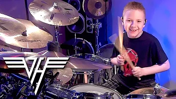 JUMP - VAN HALEN (8 year old Drummer) Avery Drummer