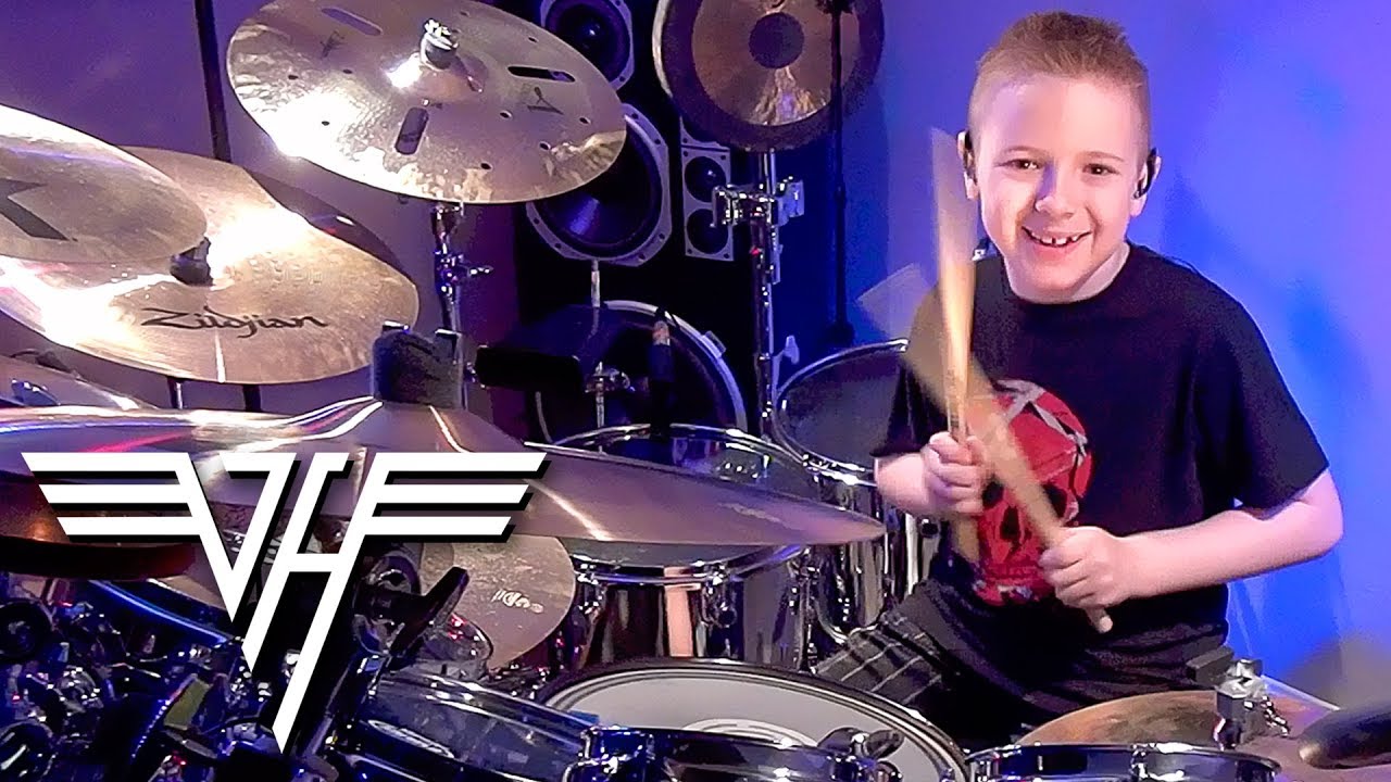 JUMP - VAN HALEN (8 year old Drummer)