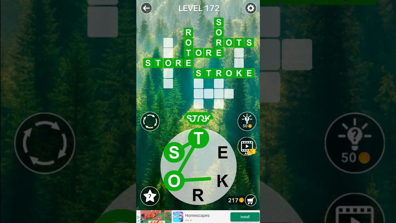 Word Crossword Search level 172