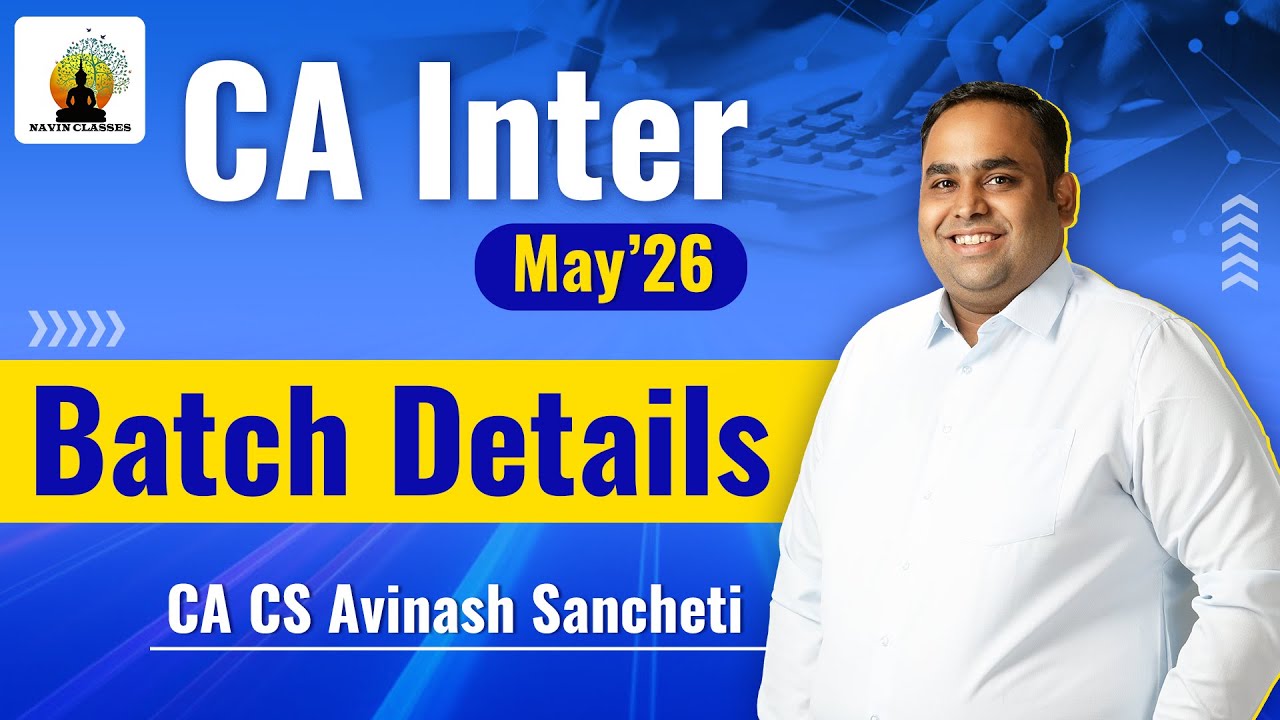 CA Inter May 26 Batch Details | Live, Hybrid & Recorded - YouTube