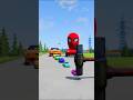 Rainbow Small & Big Cars vs Hammer #shorts #shortsfeed #youtubeshorts