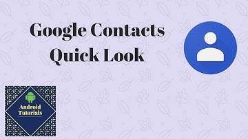 Google Contacts Quick Look