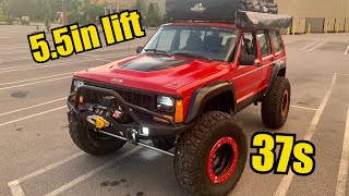 Jeep Cherokee XJ Build Walk Around | 5.5in lift 37s by Jc Jeeps 69,473 views 3 years ago 9 minutes, 5 seconds