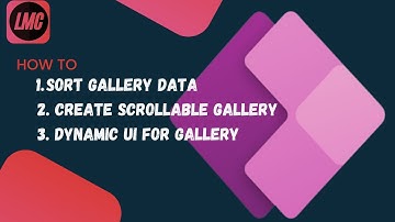 PowerApps | Canvas | Sort Gallery Data | Scrollable Gallery | Dynamic UI