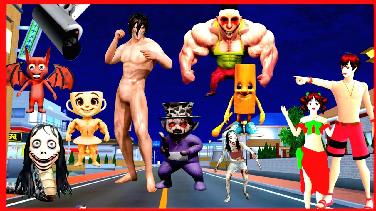 Yuta Mio Panik CCTV Merekam Pasukan Anomali dan Monster Menyerang Kota| SAKURA SCOOL SIMULATOR