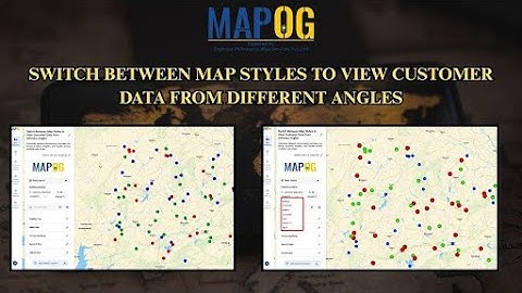 Switch Between Map Styles to View Customer Data from Different Angles #map #switch #style #customer