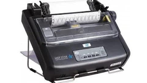 MSP 270 /250 STAR PAPER LOADING METHORD ( All TVS ELECTRONICS DOT MATRIX PRINTERS )