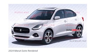 Upcoming 2024 Maruti Suzuki Dzire Rendered With Sunroof #MarutiSuzuki#New4thGenDzire#Rendered#Dzire