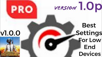 Gamers Gltool Pro 1.0p *NEW* BEST SETTINGS FOR LOW END DEVICES | PUBG MOBILE