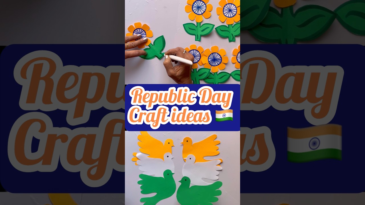 Creative Republic Day Crafts for Kids | republic day decoration and bulletin board decoration ideas