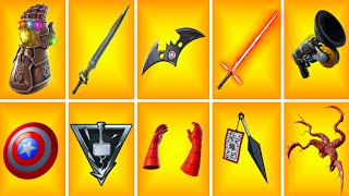 Evolution of All Fortnite Mythic Weapons \u0026  tems Chapter 1 - Chapter 3