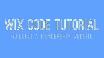 Building a membership website in Wix - Wix My Website Tutorial