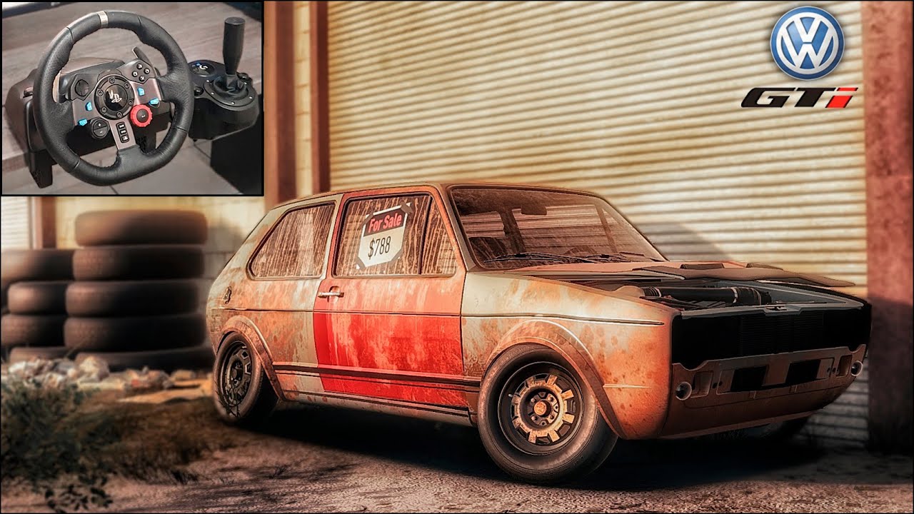 Rebuilding a Volkswagen GOLF GTI (MK1 1976) NFS HEAT LOGITECH G29