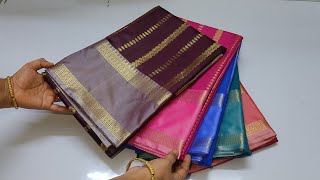 😍💥 Trending Premium Banaras Soft Silk Sarees with Retta Patta Border 🌹FreeShipping#trending#saree screenshot 1