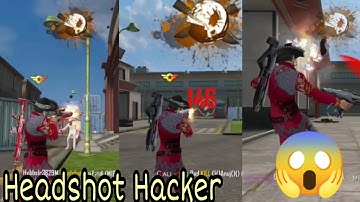 Headshot Hacker in My Training Ground || Garena Free Fire 🔥 #shorts #FreeFireHacker #HackerFreeFire