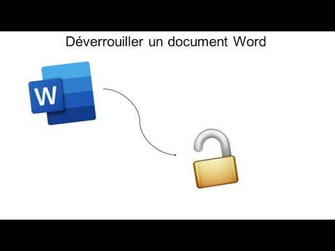 Vidéo: Comment Débloquer Un Document Word