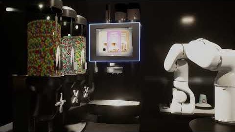 Xbot Coffee Robot & Ice Cream Cafe Produced in Dubai