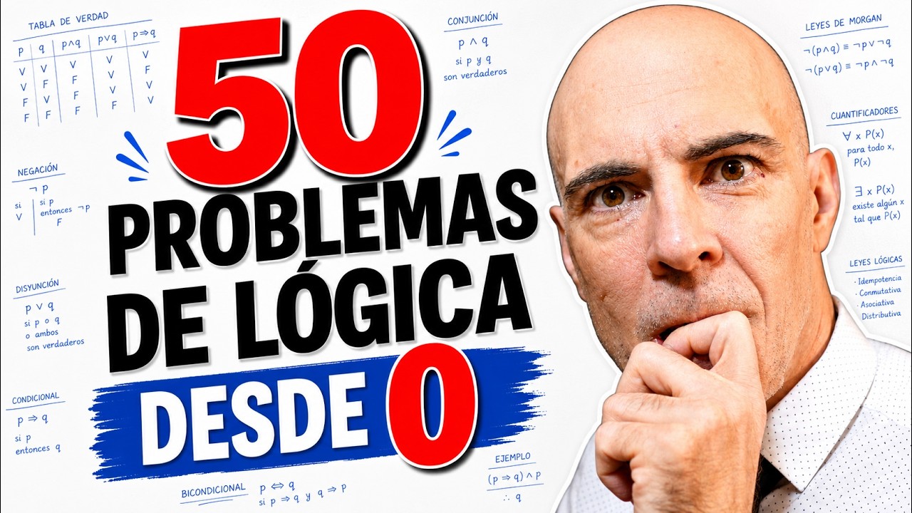 Aprende Lógica Desde Cero. Clase con 50 Ejercicios Resueltos