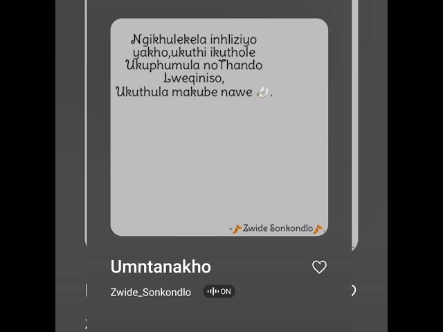 Zwide_Sonkondlo - Umntanakho (Official Audio) class=