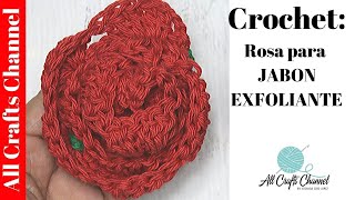 Crochet:   Rosa Para Lavar el  Cuerpo o cubiertos