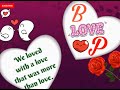 P Love B Whatsapp Status Video // I Love You B // I Miss You P // Love Status // Rumantic Status Mp3 Song
