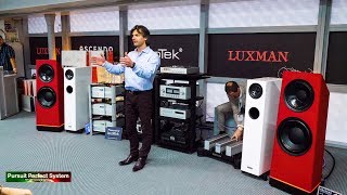 IsoTek Full Demonstration Luxman ASCENDO HiFi Speakers @ Munich High End Show 2019