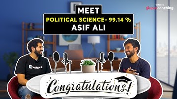 UGC NET 2022 Topper (99.14 Percentile Political Science) | Asif Ali