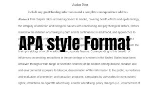 How To Write Paper In APA Format | Apa Format Essay Example | Apa Format