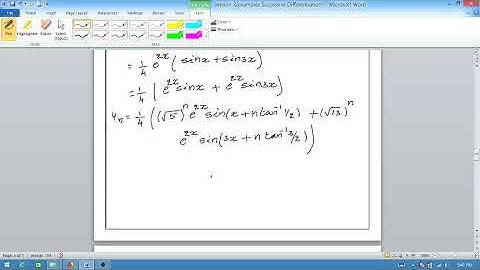 Nth order derivative of some standard function Problem solving 2