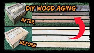 DIY Wood Aging | Vinegar and Steel Wool by CyborgVlog 6,366 views 1 year ago 3 minutes, 59 seconds