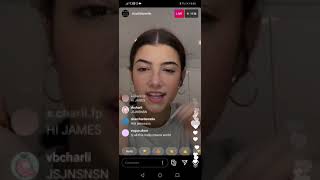 Charli Damelio's Instagram Live video just now 18th October 2020 PART 2