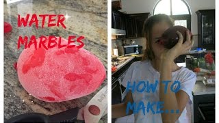 How to: make water marbles