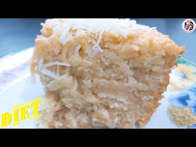 BOLO DIET DE AIPIM COM COCO / BOLO DE MANDIOCA DIET / BOLO DE AIPIM DIET