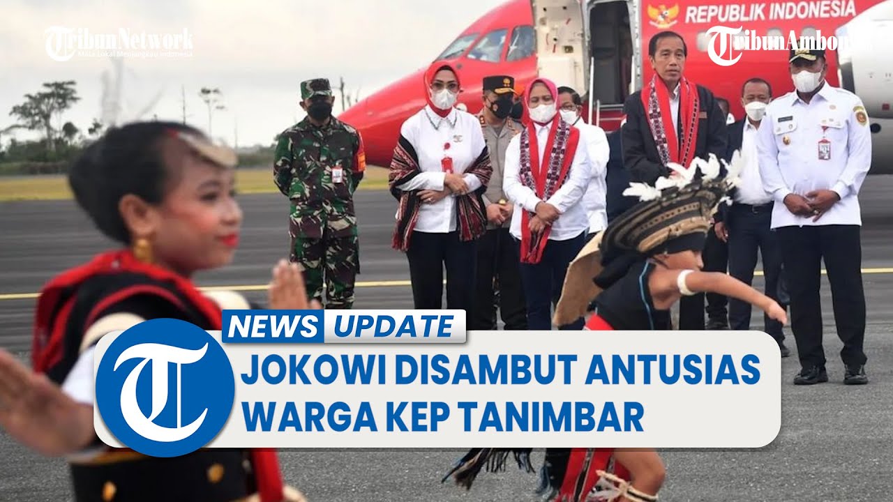 Tiba di Saumlaki, Jokowi Disambut Antusias Warga Kepulauan Tanimbar