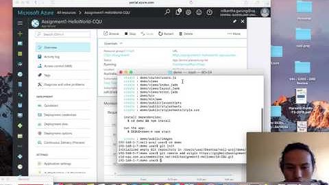 Azure Hello World App Deployment